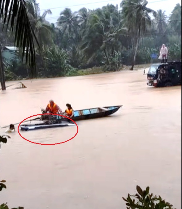 Bình Định: Mưa lũ khiến hơn 23.000 nhà dân bị ngập nặng, 4 người thương vong, ô tô bị nước cuốn trôi - Ảnh 3.