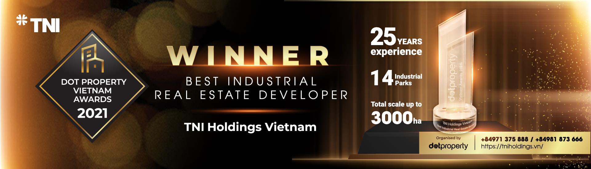 TNI Holdings Vietnam hai năm liền giữ vững danh hiệu “Nhà phát triển bất động sản công nghiệp tốt nhất Việt Nam” - Ảnh 1.