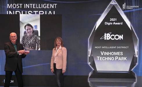 TechnoPark Tower được vinh danh "trung tâm thông minh nhất" tại giải thưởng danh giá IBcon Digie Awards - Ảnh 1. TechnoPark Tower được vinh danh "trung tâm thông minh nhất" tại giải thưởng danh giá IBcon Digie Awards - Ảnh 1.