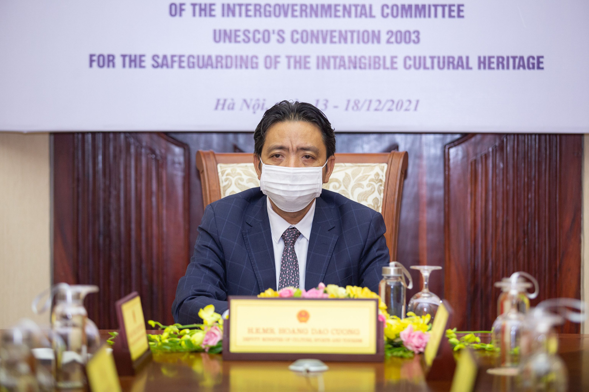 Thứ trưởng Hoàng Đạo Cương dự khai mạc Kỳ họp thứ 16 Ủy ban Liên chính phủ  Công ước 2003 của UNESCO về bảo vệ di sản văn hóa phi vật thể