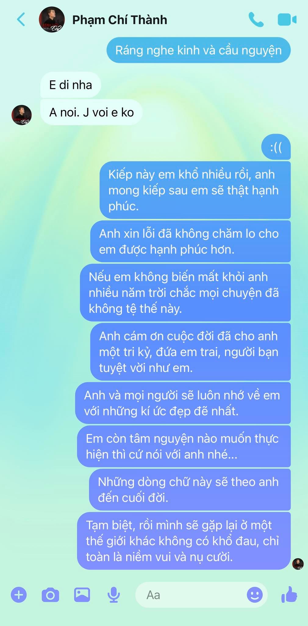 Chí Thành chưa mất nhưng Trịnh Tú Trung vẫn viết lời cuối tiễn biệt: Anh đành buông tay! - Ảnh 1.