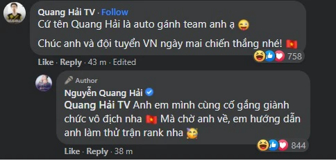 Quang Hải &quot;this&quot; gửi lời chúc cho Quang Hải &quot;that&quot;, cộng đồng Liên Quân Việt Nam vỡ òa trước thềm chung kết AIC 2021 - Ảnh 2.