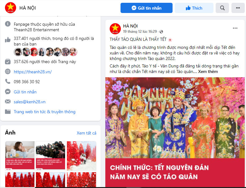 Fanpage HÀ NỘI - Nơi cập nhật tin tức nhanh và chính xác tại thủ đô - Ảnh 3.