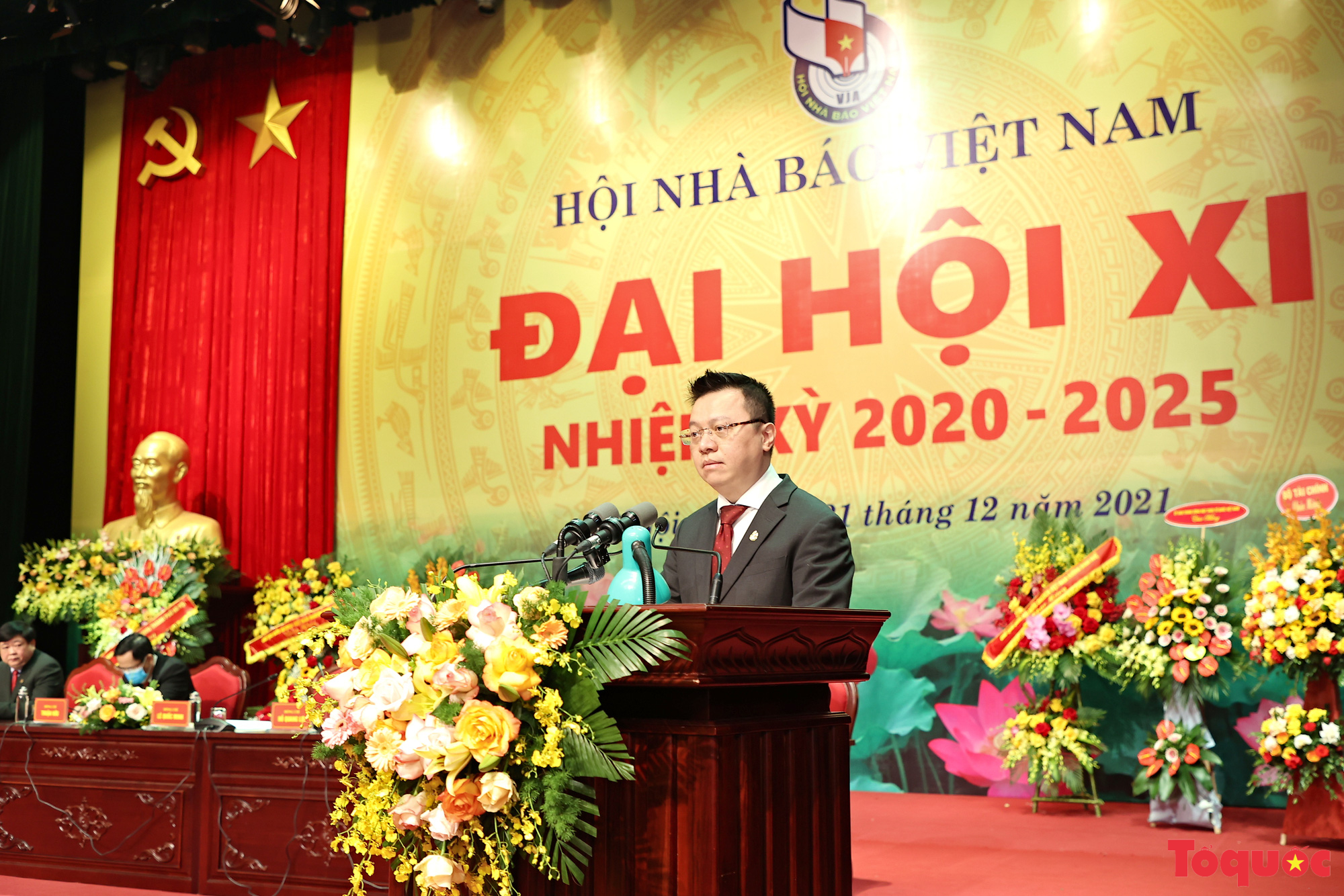 Toàn cảnh Đại hội đại biểu toàn quốc Hội Nhà báo Việt Nam lần thứ XI, nhiệm kỳ 2020 – 2025 - Ảnh 5.