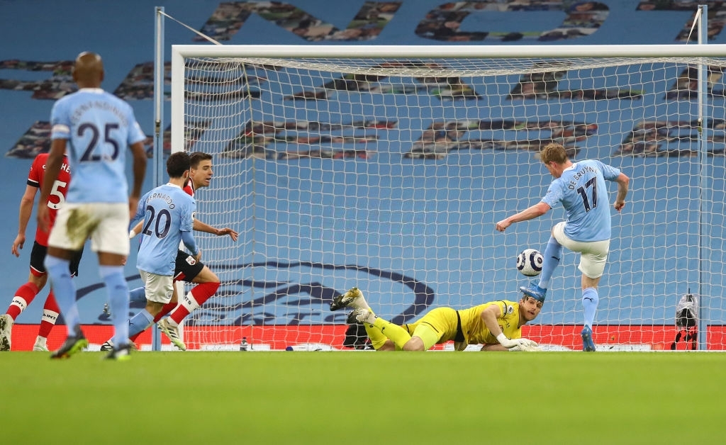 De Bruyne và Mahrez mỗi người 1 bàn, Man City huỷ diệt Southampton - Ảnh 1.