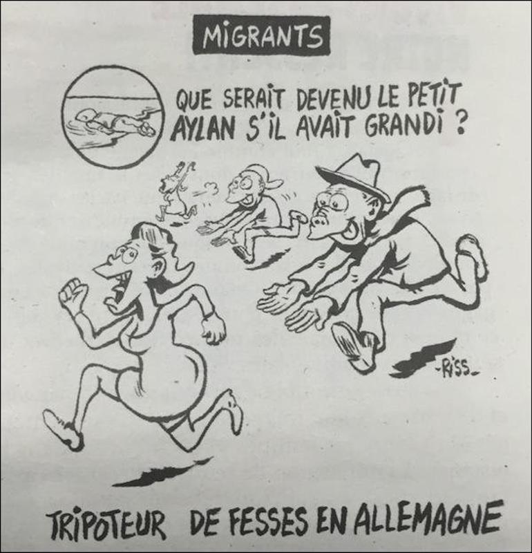 Những scandal gây rúng động thế giới của tạp chí trào phúng Charlie Hebdo: Nữ hoàng Anh trở thành đề tài biếm hoạ, đứa trẻ di cư đã chết cũng không được nằm yên - Ảnh 5.