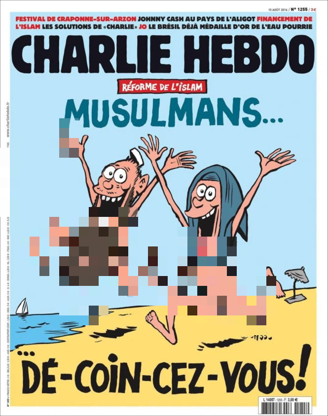 Những scandal gây rúng động thế giới của tạp chí trào phúng Charlie Hebdo: Nữ hoàng Anh trở thành đề tài biếm hoạ, đứa trẻ di cư đã chết cũng không được nằm yên - Ảnh 4.