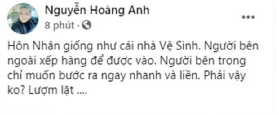 Hoàng Anh ví hôn nhân như nhà vệ sinh, vợ cũ liền ấn ý đáp trả cực gắt và còn nhận được sự đồng tình từ mẹ ruột? - Ảnh 2.