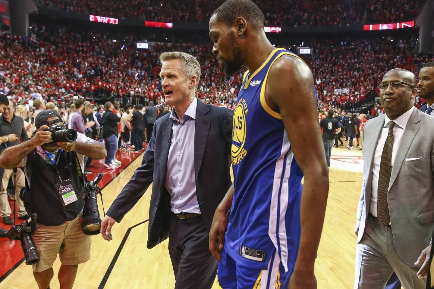 Thầy trò hiểu lầm, Steve Kerr phải lên tiếng phân trần với Kevin Durant - Ảnh 2.