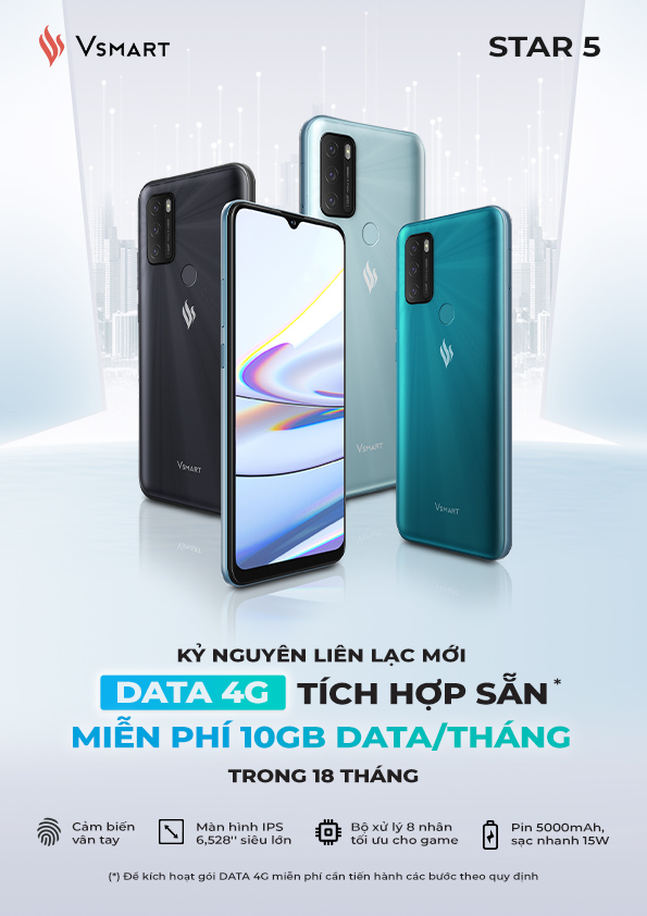 Vingroup ra mắt Vsmart Star 5- Điện thoại kèm DATA 4G miễn phí tiên phong tại Việt Nam - Ảnh 2.