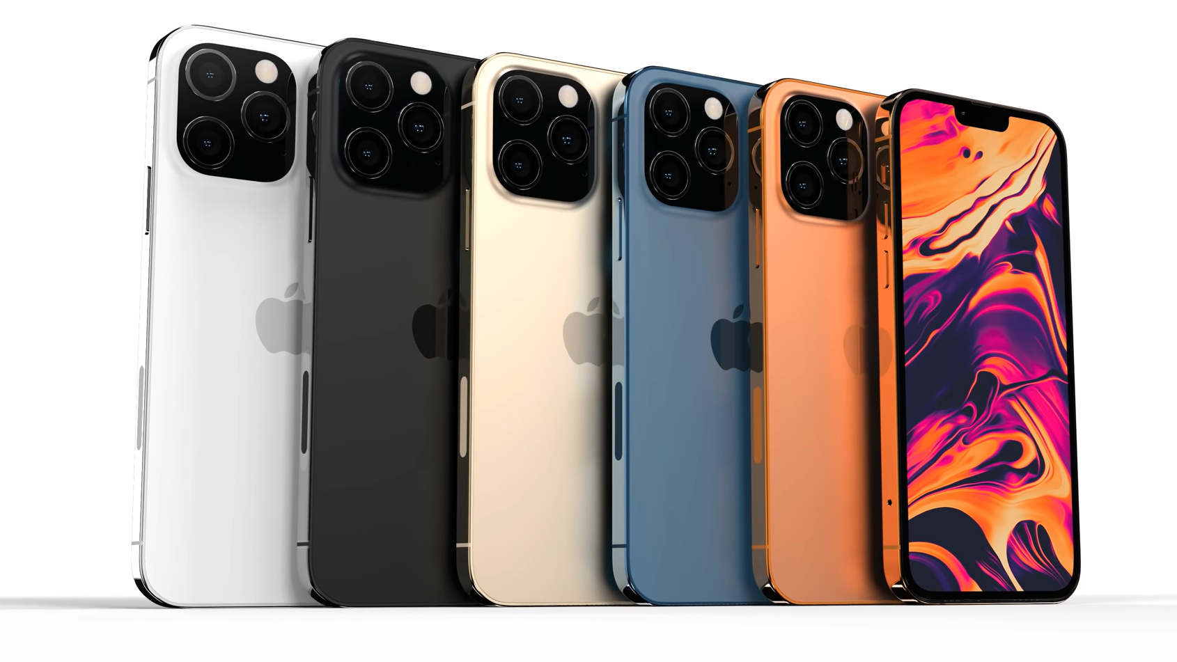 iPhone 13 Pro Max lộ thiết kế siêu chỉn chu, thêm màu Đen nhám, Cam và Vàng đồng - Ảnh 2.
