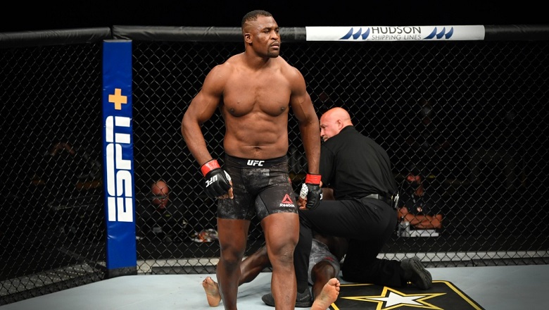 Những con số cho thấy sức mạnh đáng nể của Francis Ngannou: Có 10 chiến thắng KO nhanh nhất lịch sử UFC, chưa từng bị đánh ngã - Ảnh 1.