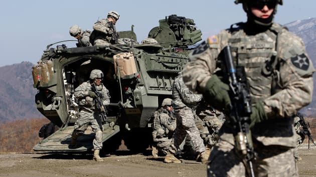 Hàn Quốc tăng cường phí hỗ trợ quân đội Mỹ đồn trú ở nước này - Ảnh 1.