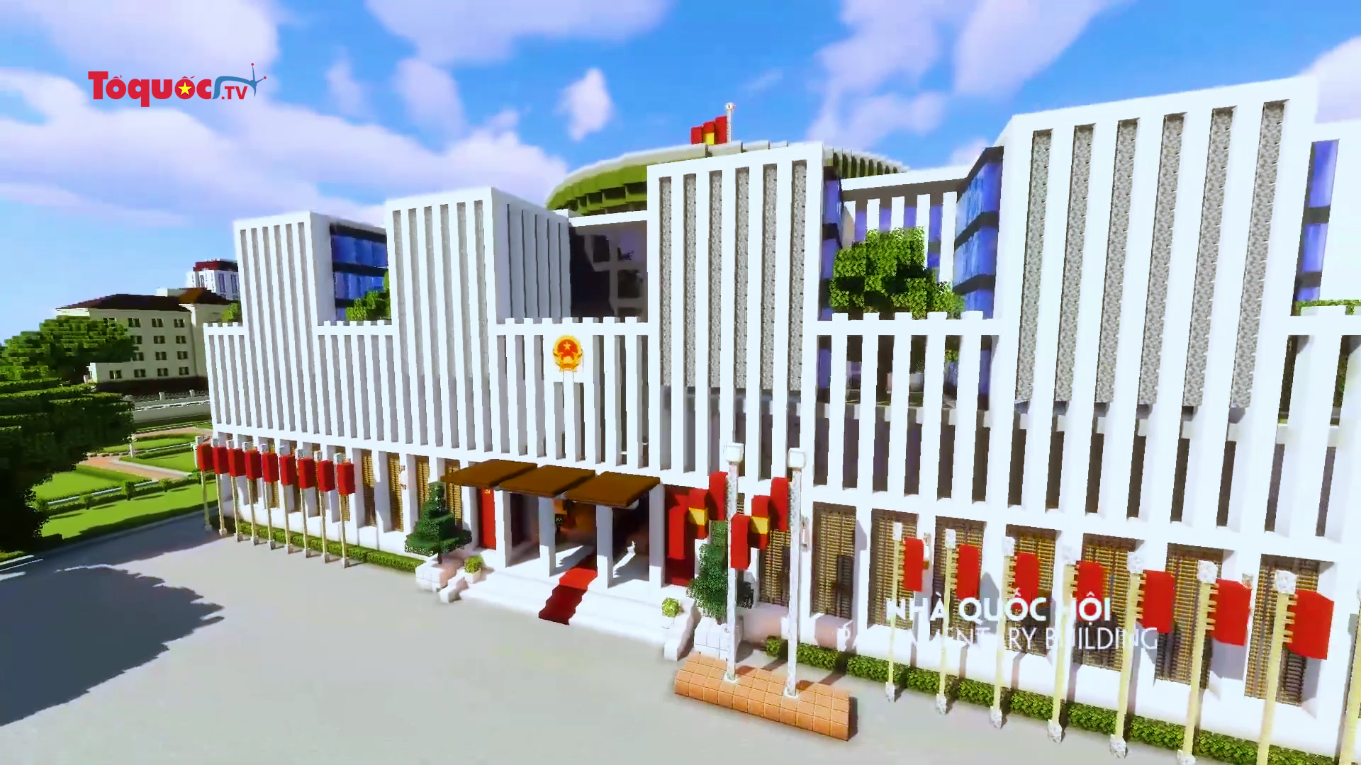 Công trình kiến trúc nổi tiếng của Việt Nam được tái hiện sống động qua game Minecraft