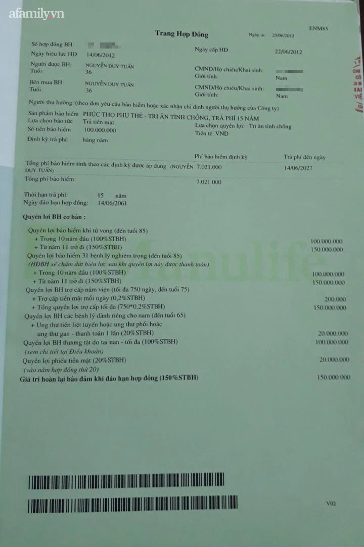 Làm công ăn lương, vợ chồng Hà Nội vẫn bỏ 60 triệu/năm mua 5 bảo hiểm nhân thọ để bảo vệ gia đình trước rủi ro - Ảnh 2.