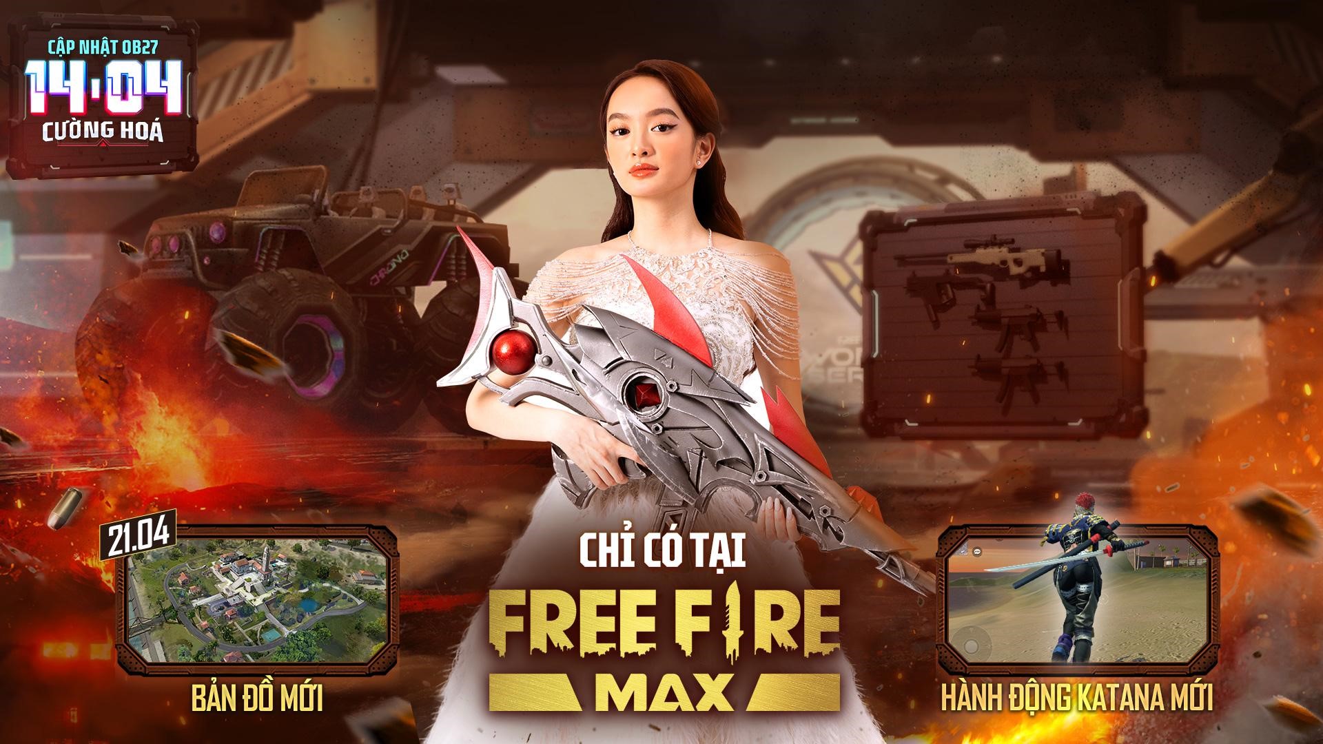 Ngỡ ngàng với Kaity Nguyễn xuất hiện tại sảnh chờ Free Fire Max OB27 - Ảnh 2.