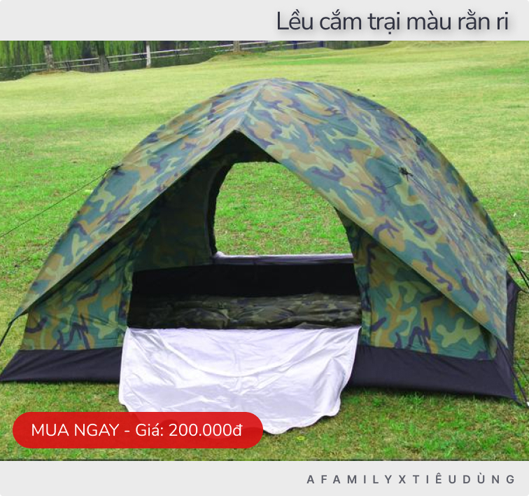 Với 1 triệu đồng sắm đủ 8 món đồ dùng cần thiết nhất cho chuyến Camping cả gia đình - Ảnh 1.