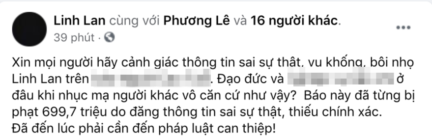 Vợ cố NS Vân Quang Long chính thức lên tiếng khi bị tung tin vu khống, bịa đặt từng có hành vi xấu trong quá khứ - Ảnh 2.