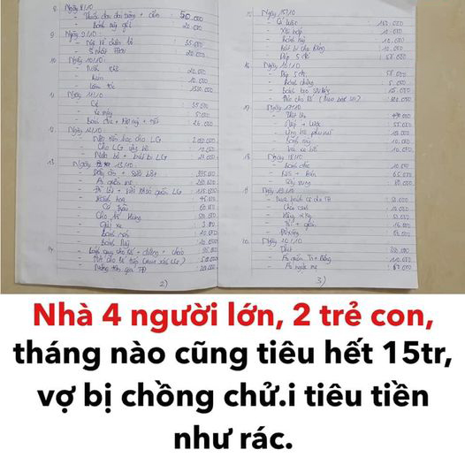 Gia đình 4 người lớn, 2 trẻ nhỏ chi tiêu hơn 15 triệu/ tháng vẫn bị chồng quát &quot;tiêu như phá mả&quot;, chị vợ bức xúc nhờ dân mạng phân xử - Ảnh 1.