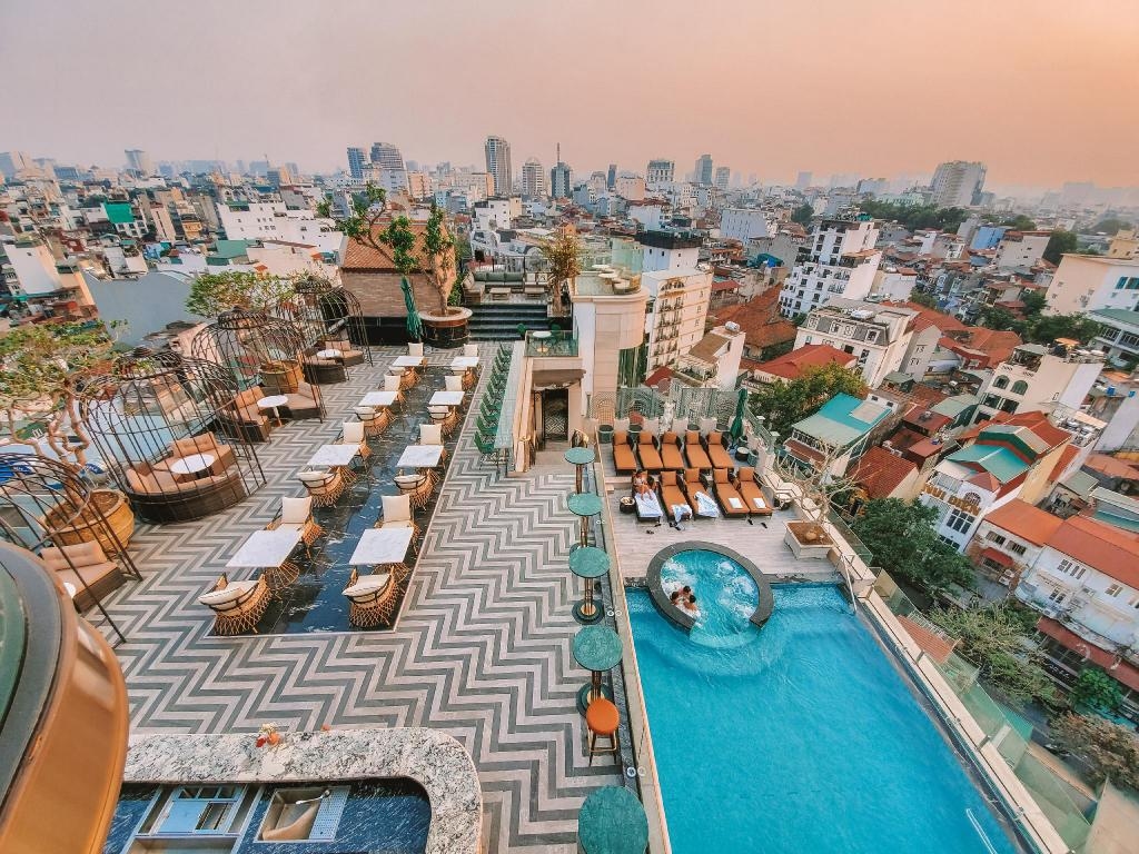 Khách sạn ở Hà Nội có tầng thượng đẹp nhất thế giới - Ảnh 5.