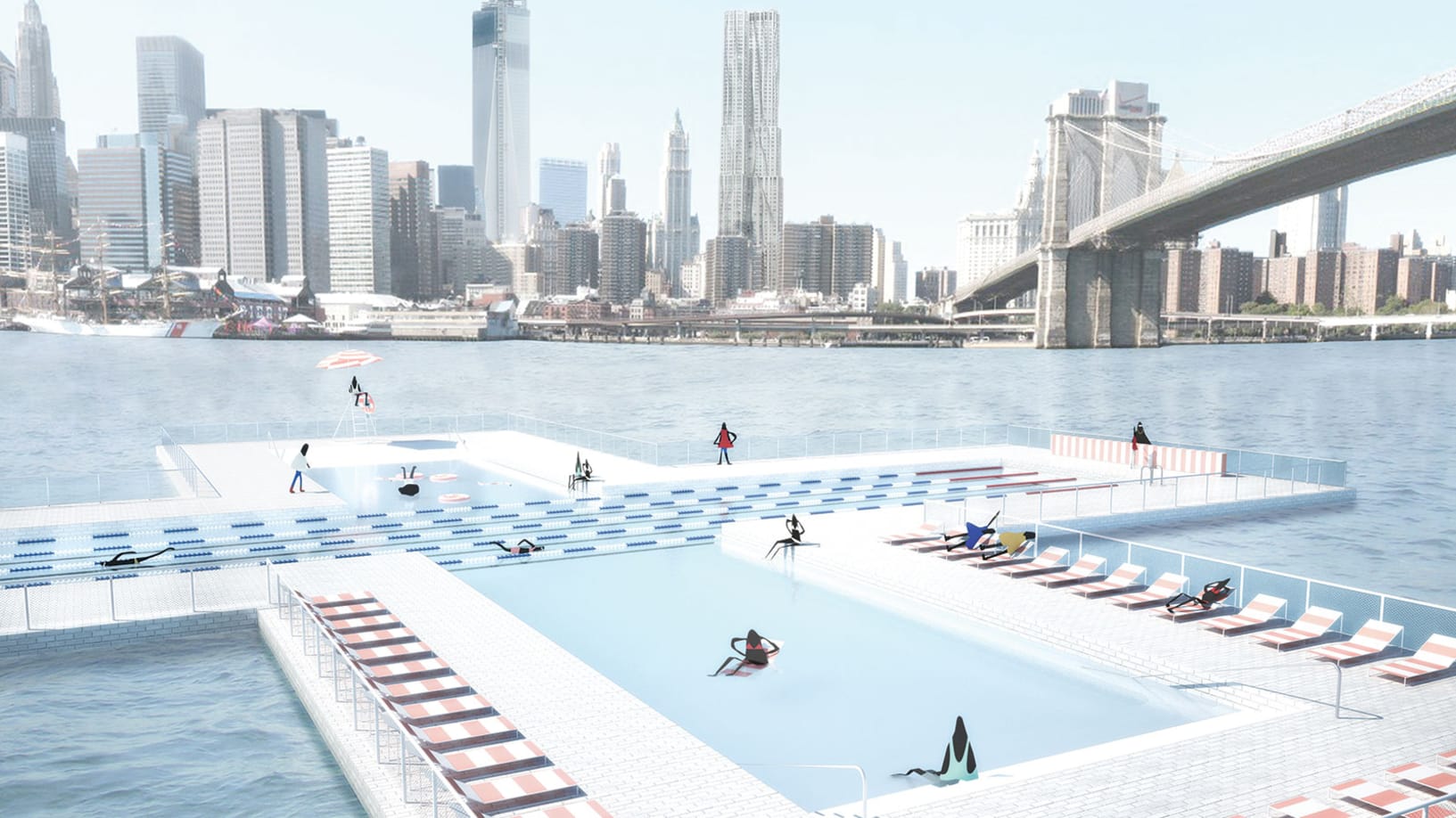 New York sắp có bể bơi thông minh công cộng trên sông Đông