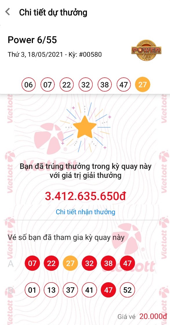 Thuê bao Mobifone đầu tiên nhận Jackpot qua kênh Vietlott SMS trị giá 3,4 tỷ đồng - Ảnh 1.