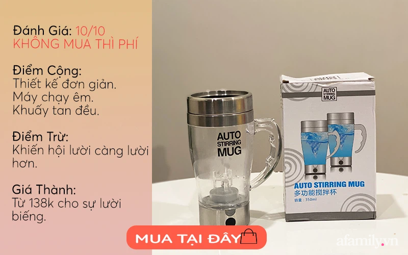 Nhờ có ly khuấy tự động thần lười nay còn lười hơn  - Ảnh 4.