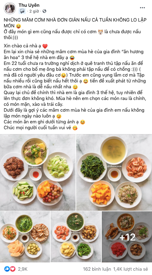 Mâm cơm nhà đơn giản nấu cả tuần cũng không lặp lại hút ngàn like của cô nàng 9X  - Ảnh 1.