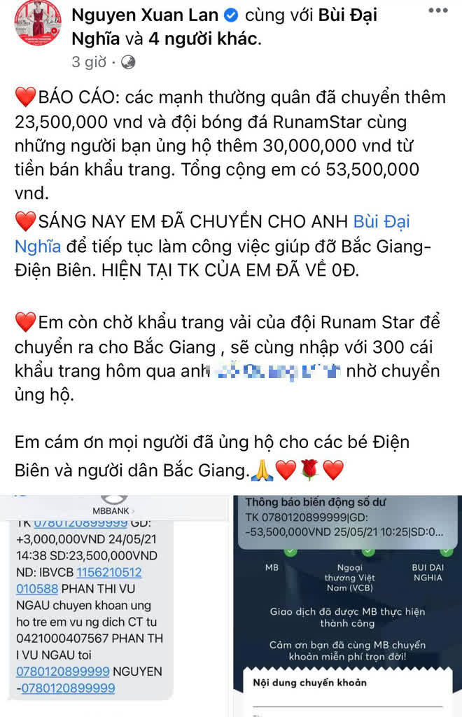 Giữa lùm xùm của NS Hoài Linh, Xuân Lan công khai rõ số tiền kêu gọi từ thiện và tuyên bố 1 điều liên quan đến MC Đại Nghĩa - Ảnh 2.