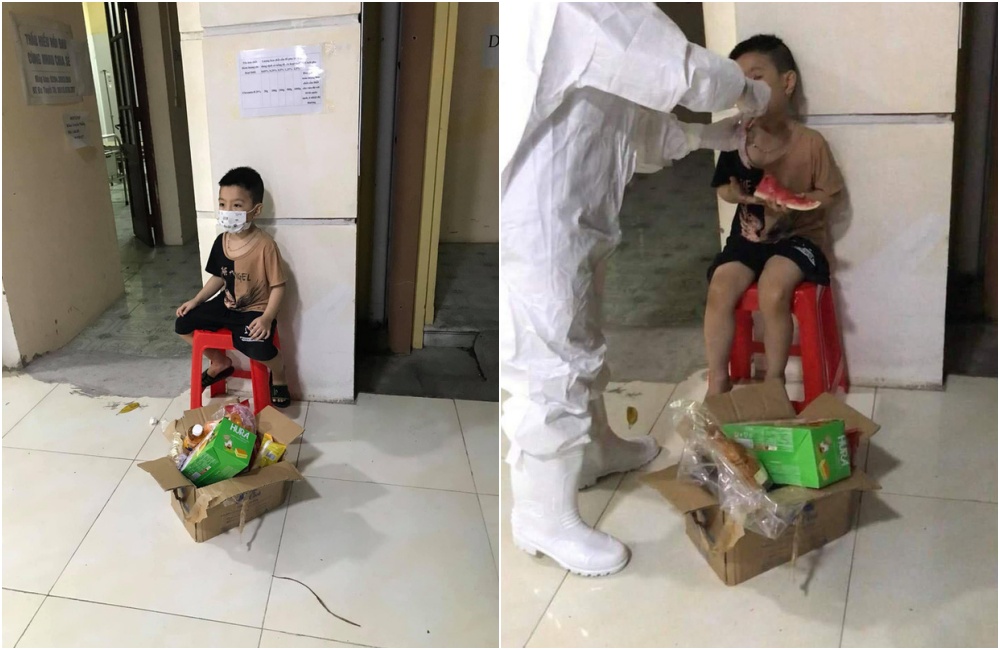 Xót xa hình ảnh bé gái F0 nhảy chân sáo trước giờ xa bố để tới bệnh viện điều trị một mình: Cố lên các chiến binh nhỏ, rồi mọi chuyện sẽ vượt qua thôi! - Ảnh 3.