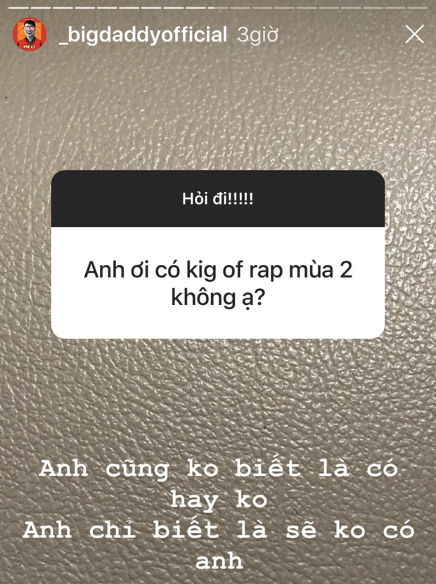 King Of Rap chưa vào mùa 2 đã mất đi 2 giám khảo khi cả LK & BigDaddy đành nói lời chia tay - Ảnh 2.