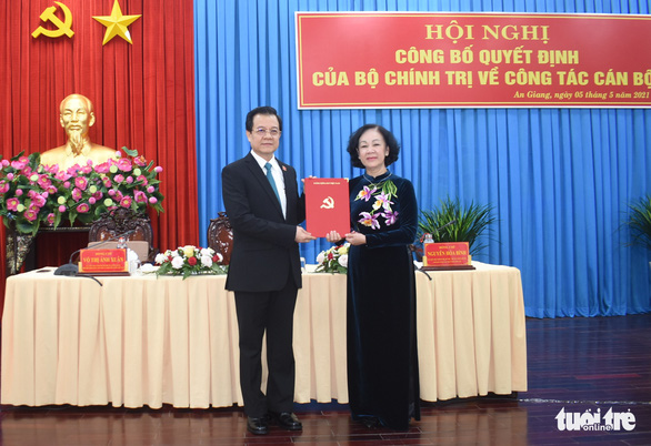 Phó Chánh án TAND tối cao Lê Hồng Quang giữ chức Bí thư Tỉnh ủy An Giang - Ảnh 1.