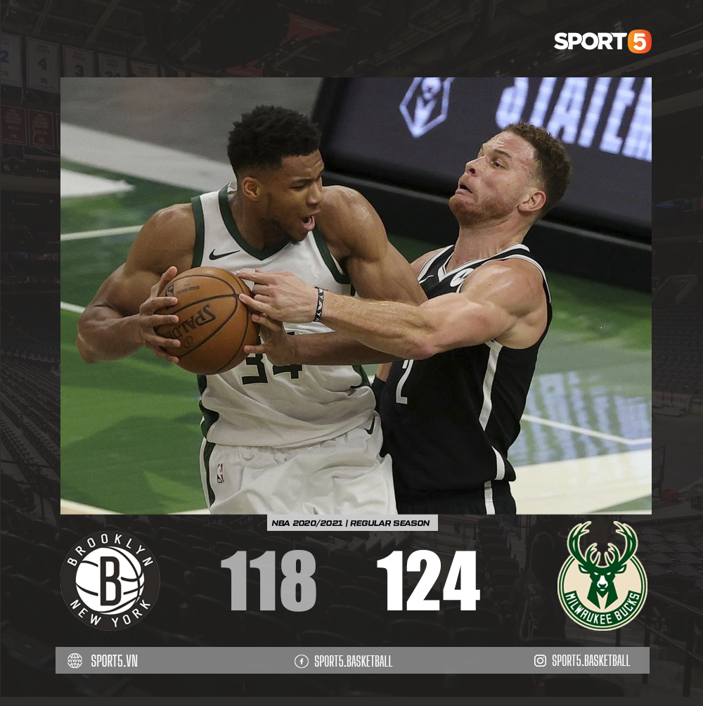 Ném đến 20 quả 3 điểm, Brooklyn Nets vẫn nhận thất bại thứ 2 liên tiếp trước Milwaukee Bucks - Ảnh 3.