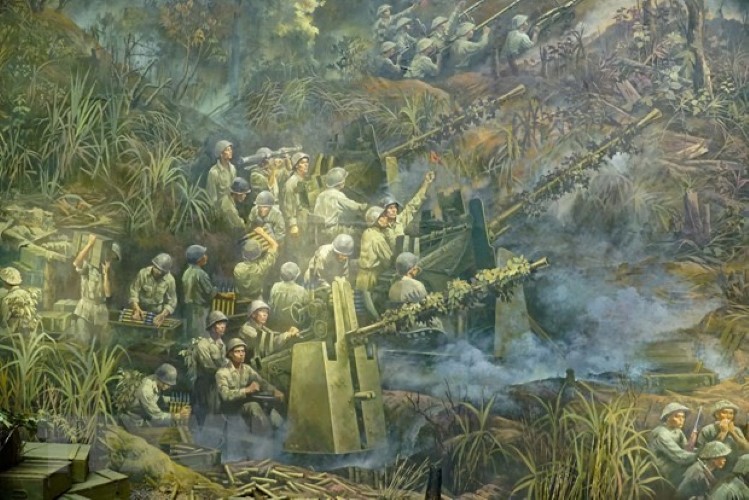 Ra mắt bức tranh khổng lồ tái hiện Chiến thắng Điện Biên Phủ