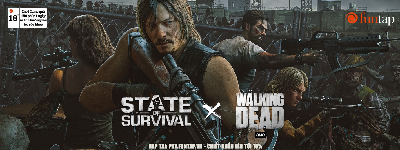 Daryl Dixon đã có mặt và sẵn sàng chiến đấu sau “cú bắt tay lịch sử” giữa State of Survival và The Walking Dead - Ảnh 2.