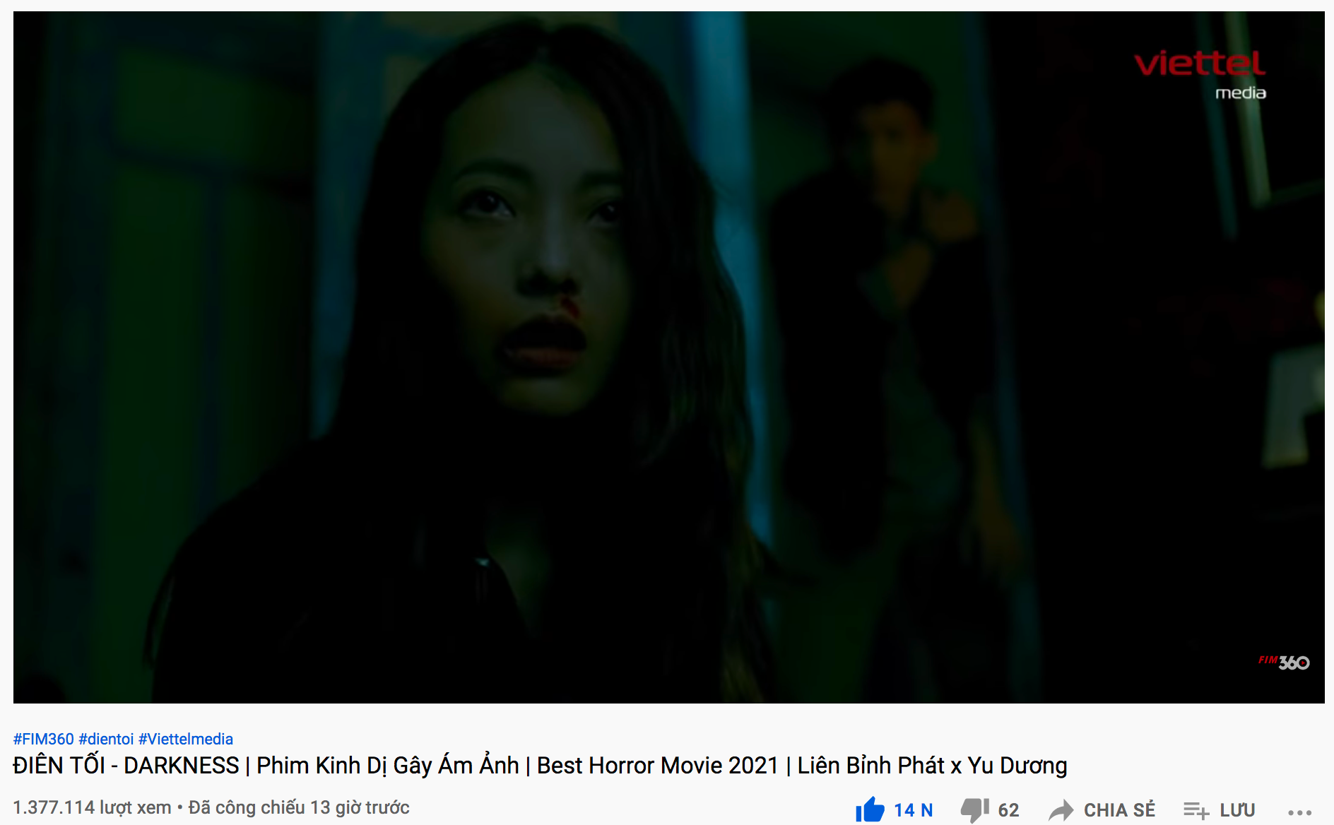 Vừa ra mắt, phim kinh dị của Yu Dương và Liên Bỉnh Phát đã đạt 2 triệu lượt xem - Ảnh 1.