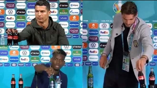 UEFA “doạ phạt&quot; Ronaldo vụ ghẻ lạnh chai nước triệu người mê, đồng nghiệp xô vào giễu cợt - Ảnh 2.