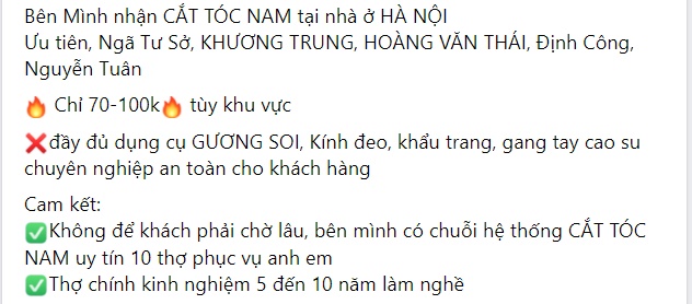 Chỉ 50K/đầu, dịch vụ cắt tóc &quot;về tận nhà&quot; hút khách trong mùa dịch - Ảnh 5.