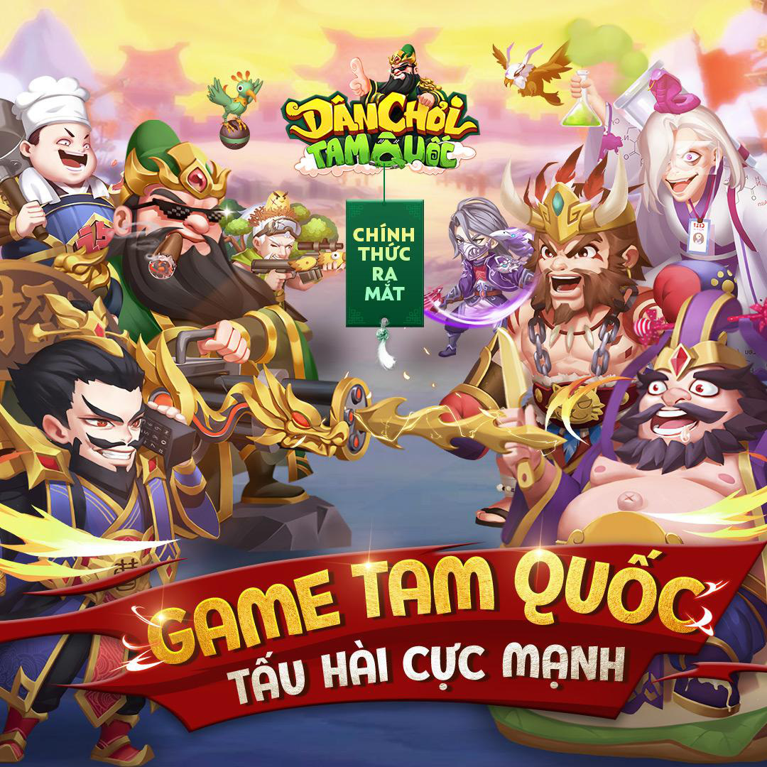 Game thẻ tướng tấu hài cực mạnh - Dân Chơi Tam Quốc chính thức ra mắt hôm nay - Ảnh 1.