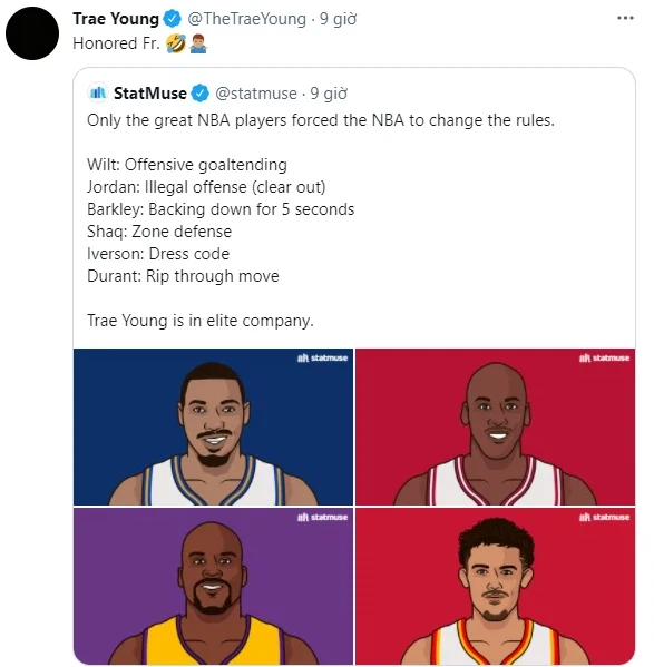 Trae Young tự hào khi những màn câu lỗi của anh NBA khiến phải thay đổi luật - Ảnh 1.