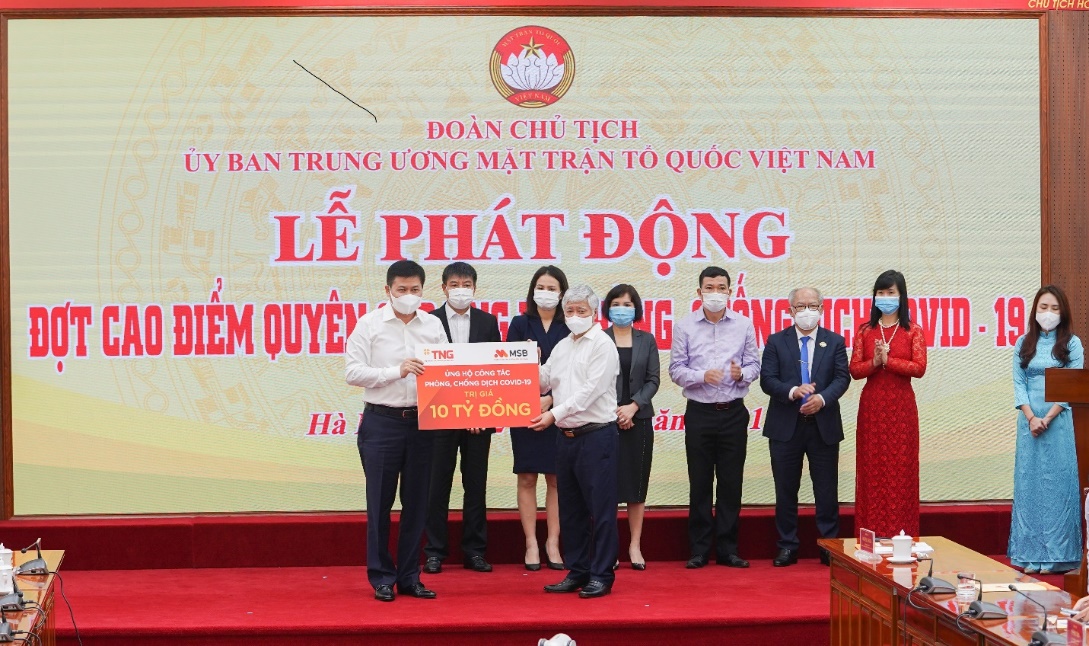 TNG Holding Vietnam và Ngân hàng TMCP Hàng Hải Việt Nam (MSB) ủng hộ gần 50 tỷ cho hoạt động phòng chống dịch Covid-19  - Ảnh 2.