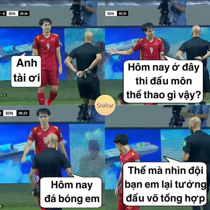 Fan Việt Nam chế loạt ảnh hài hước sau trận thắng Indonesia