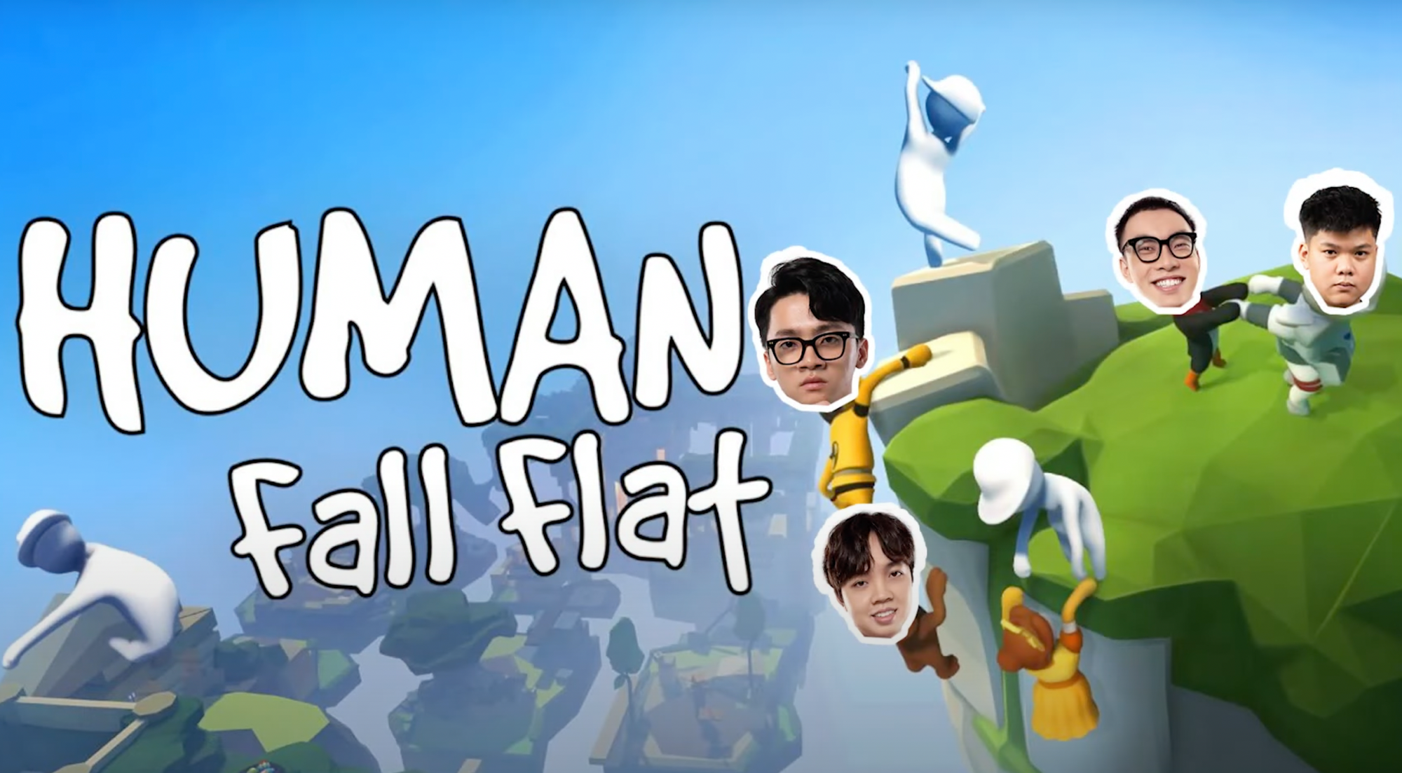 Xả hơi sau thất bại tại AWC 2021, ADC cùng dàn sao Team Flash quyết phá đảo game &quot;thiểu năng&quot; Human Fall Flat - Ảnh 1.