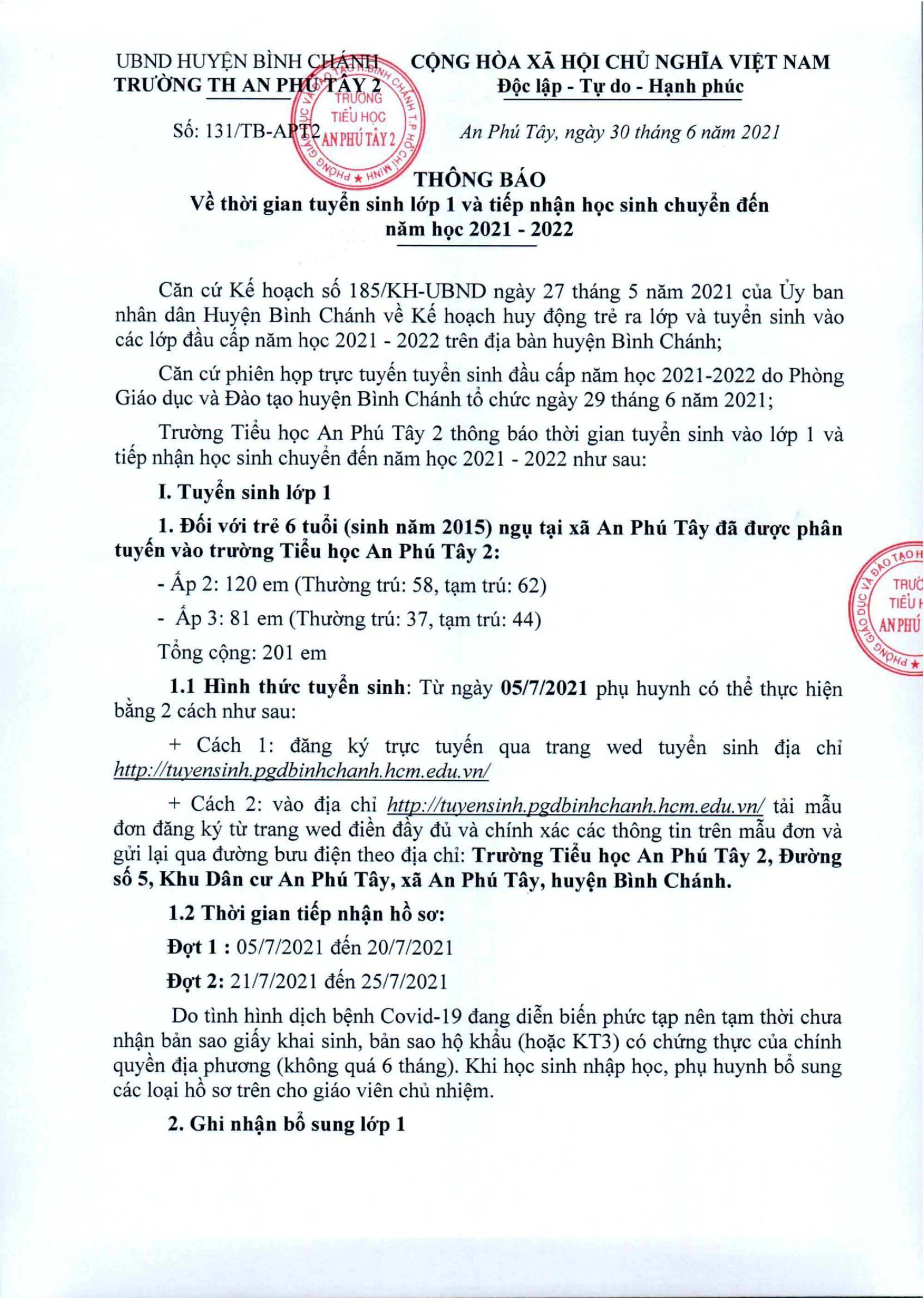 TP.HCM tuyển sinh đầu cấp năm 2021: Kéo dài thời gian tuyển sinh, tăng cường ứng dụng trực tuyến - Ảnh 2.