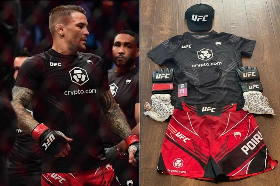 Dustin Poirier đấu giá toàn bộ trang phục mặc trong trận thứ 3 với Conor McGregor để gây quỹ từ thiện - Ảnh 1.