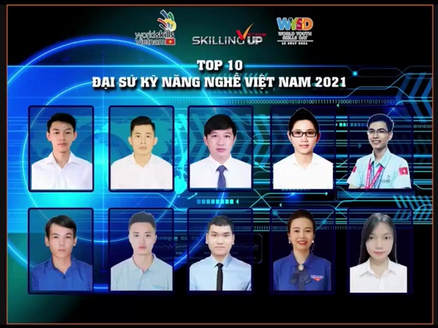 Top 10 Đại sứ Kỹ năng nghề Việt Nam năm 2021 - Ảnh 1.