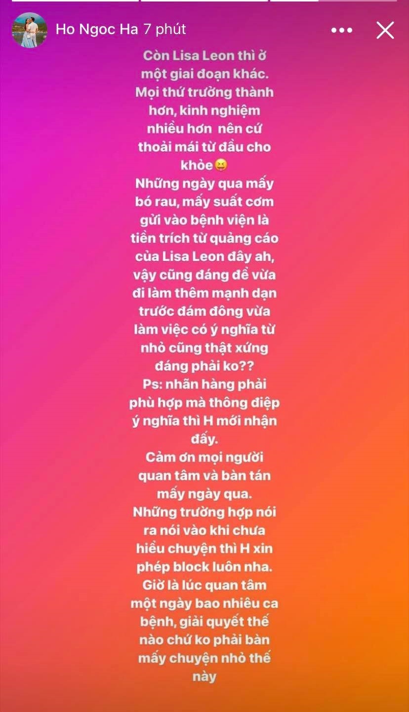 Hồ Ngọc Hà bức xúc đáp trả trước tranh cãi về Leon - Lisa: &quot;Không phải ai muốn đóng quảng cáo cũng được nhé&quot; - Ảnh 5.