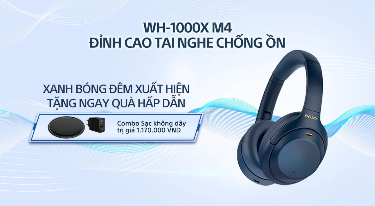 Sony giới thiệu tai nghe chống ồn đỉnh cao WH-1000XM4 phiên bản Xanh bóng đêm hoàn toàn mới - Ảnh 1.