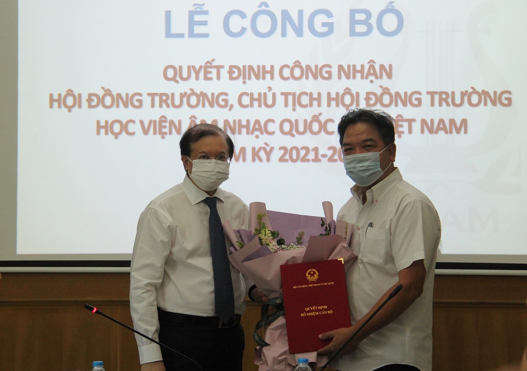 Công bố Quyết định công nhận Hội đồng trường Học viện Âm nhạc Quốc gia Việt Nam nhiệm kỳ 2021-2026 - Ảnh 2.