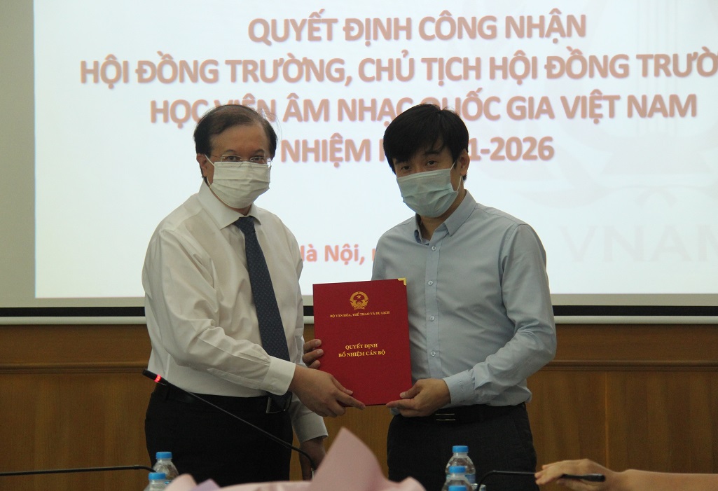 Công bố Quyết định công nhận Hội đồng trường Học viện Âm nhạc Quốc gia Việt Nam nhiệm kỳ 2021-2026 - Ảnh 3.